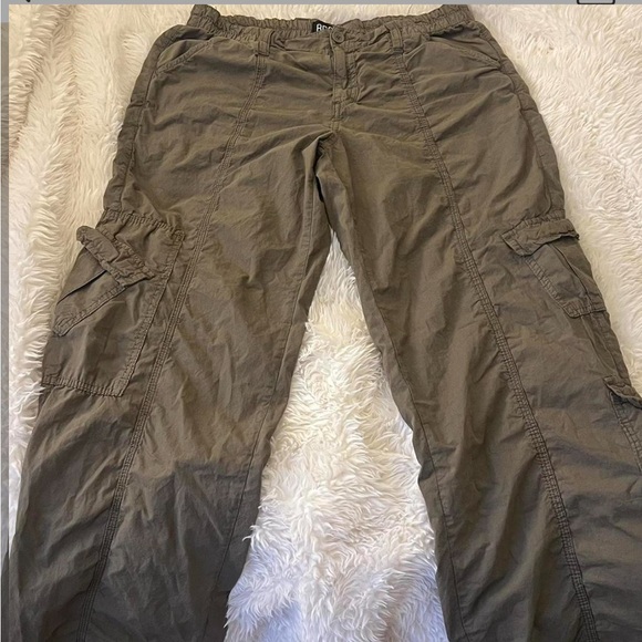 bdg y2k low rise green baggy cargo pants - Picture 3 of 5